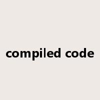 compiled code是什么意思