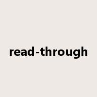 read-through是什么意思