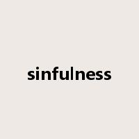 sinfulness是什么意思
