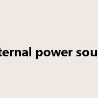 external power source是什么意思