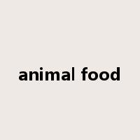 animal food是什么意思