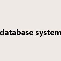 database system是什么意思
