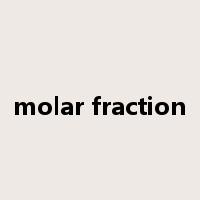 molar fraction是什么意思