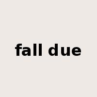 fall due是什么意思