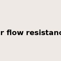 air flow resistance是什么意思