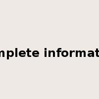 complete information是什么意思
