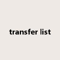 transfer list是什么意思