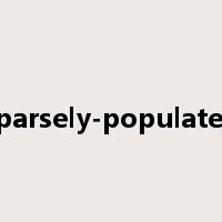sparsely-populated是什么意思