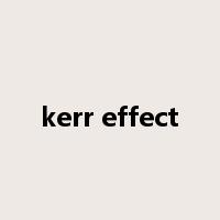 kerr effect是什么意思