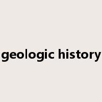 geologic history是什么意思