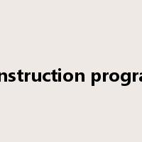 construction program是什么意思