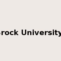 Brock University-是什么意思