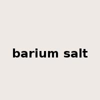 barium salt是什么意思