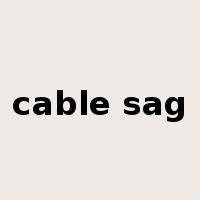 cable sag是什么意思