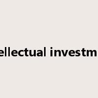 intellectual investment是什么意思