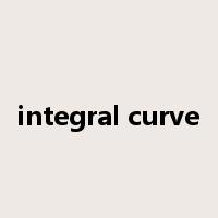 integral curve是什么意思