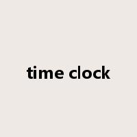 time clock是什么意思