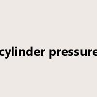 cylinder pressure是什么意思