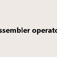 assembler operator是什么意思