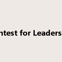 Contest for Leadership是什么意思