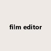 film editor是什么意思