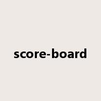 score-board是什么意思