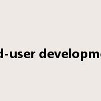 end-user development是什么意思