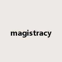 magistracy是什么意思