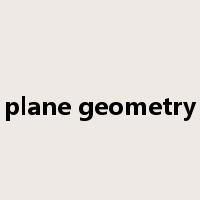 plane geometry是什么意思