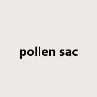 pollen sac是什么意思