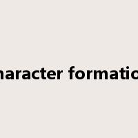 character formation是什么意思