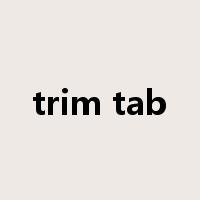 trim tab是什么意思