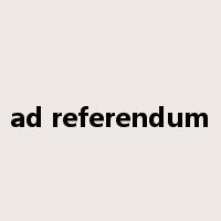 ad referendum是什么意思