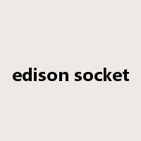 edison socket是什么意思
