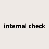 internal check是什么意思