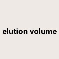 elution volume是什么意思