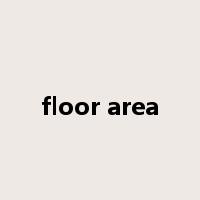 floor area是什么意思