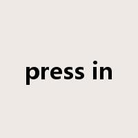 press in是什么意思