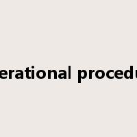 operational procedure是什么意思