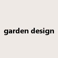 garden design是什么意思
