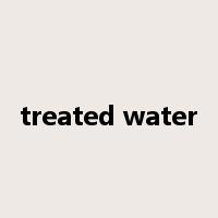 treated water是什么意思