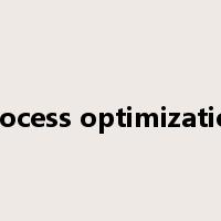 process optimization是什么意思