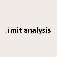 limit analysis是什么意思
