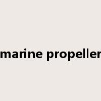 marine propeller是什么意思