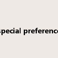 special preference是什么意思