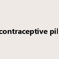 contraceptive pill是什么意思
