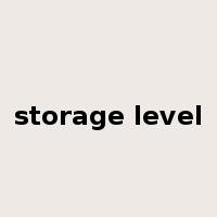 storage level是什么意思