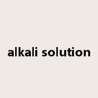 alkali solution是什么意思