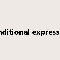 conditional expression是什么意思