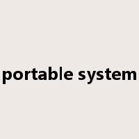 portable system是什么意思